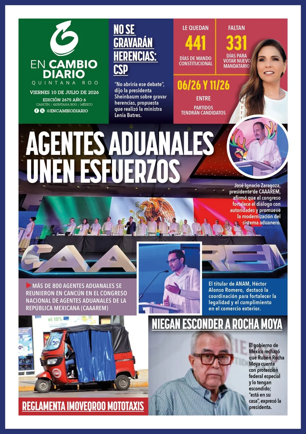 Portada de En Cambio - Quintana Roo (portada)