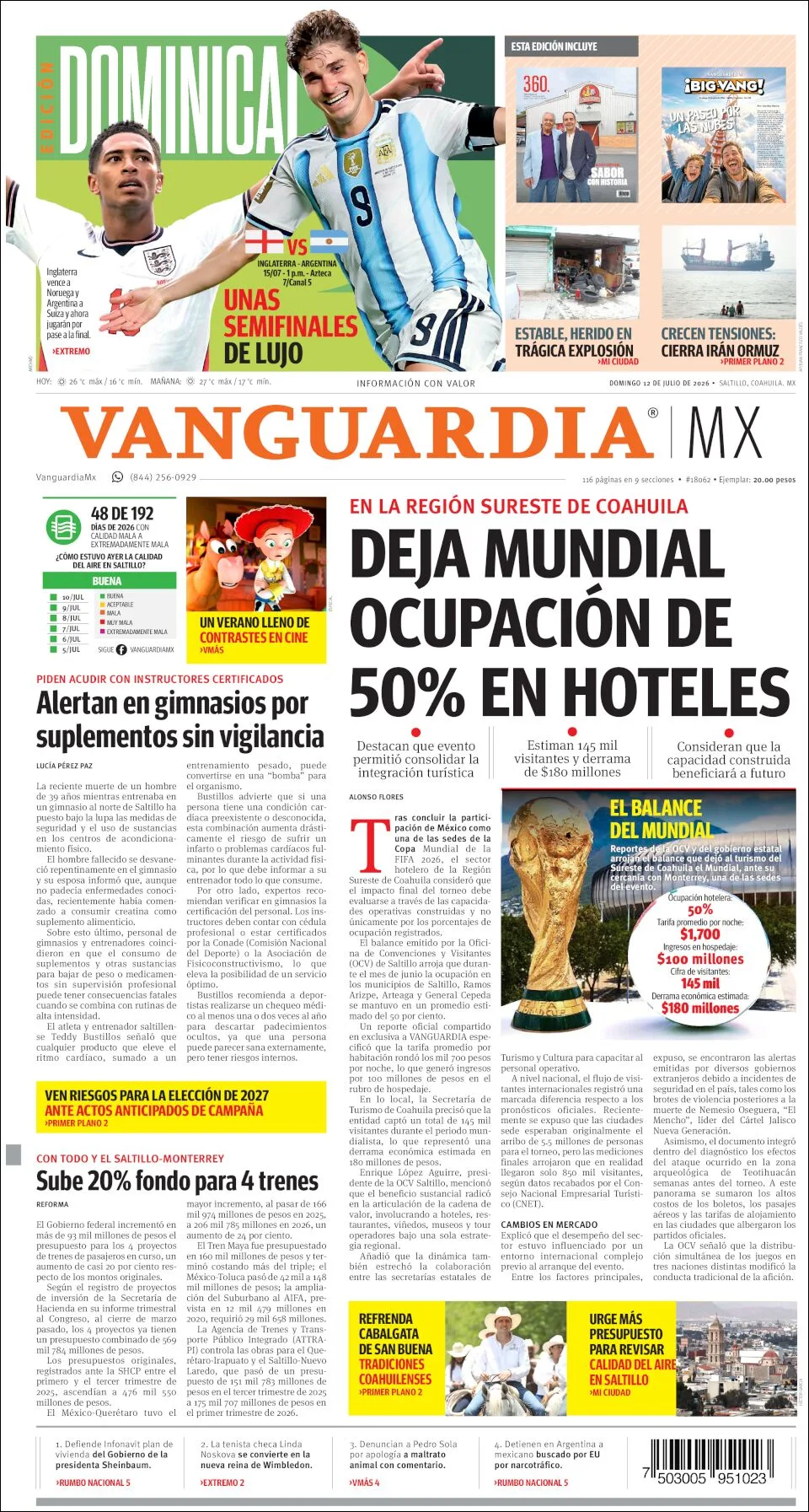 Portada de Vanguardia