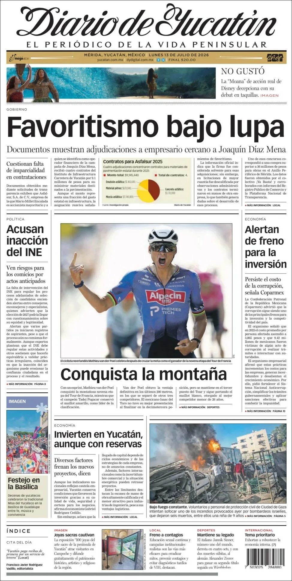 Portada de Diario de Yucatán