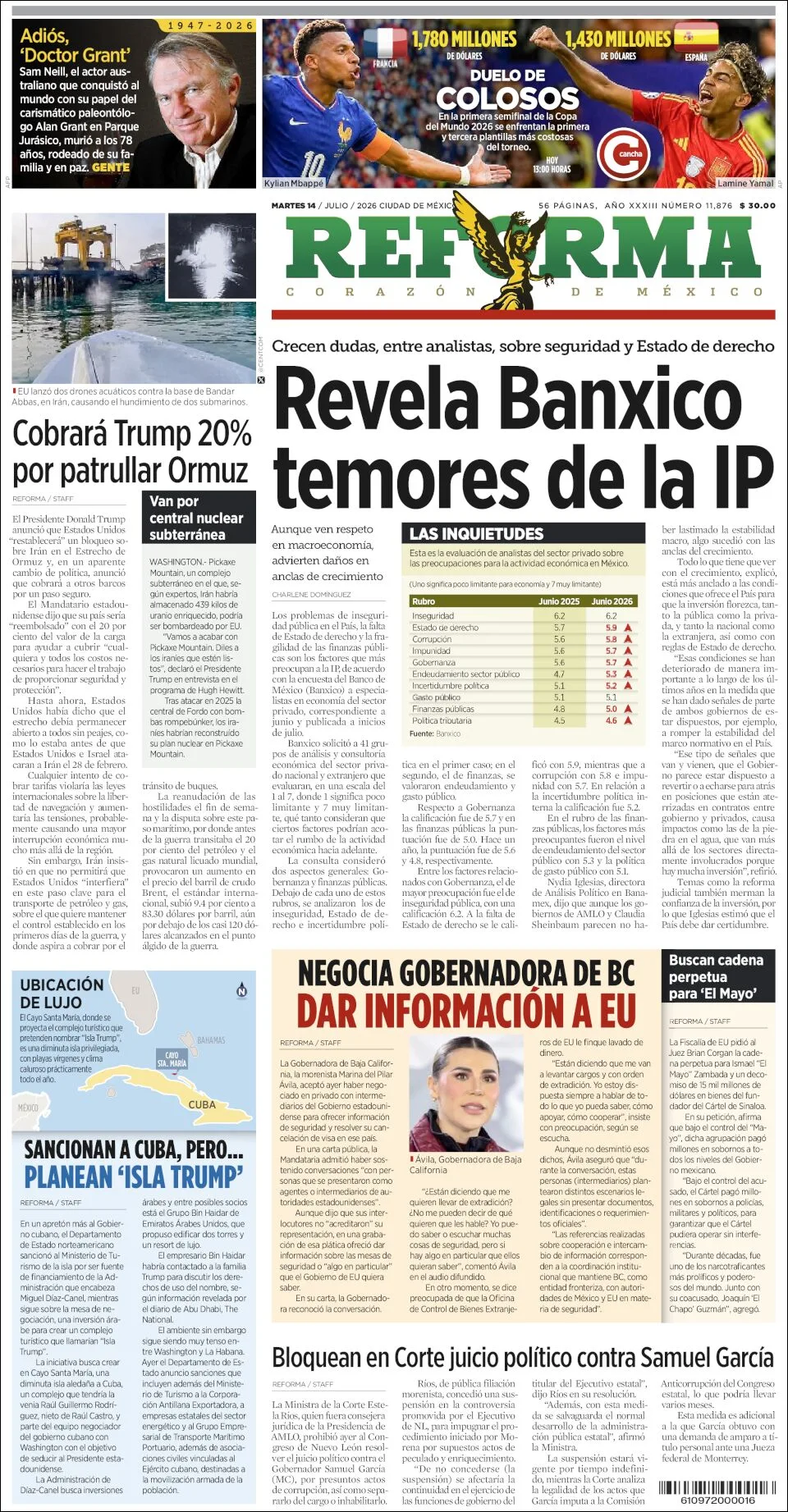 Portada de Reforma