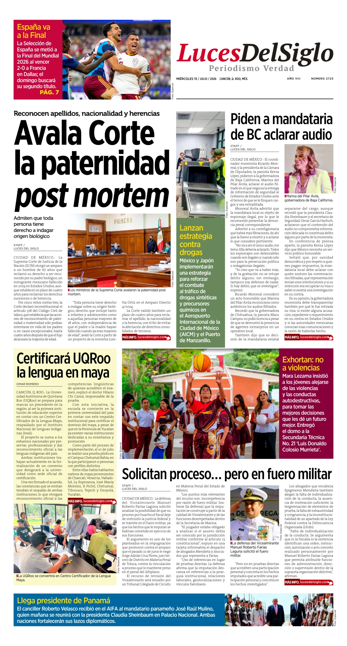 Portada de Luces del Siglo