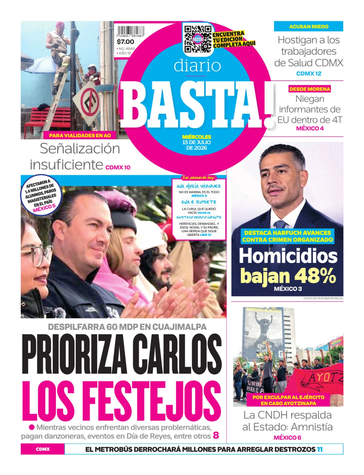 Portada de Basta! (portada)