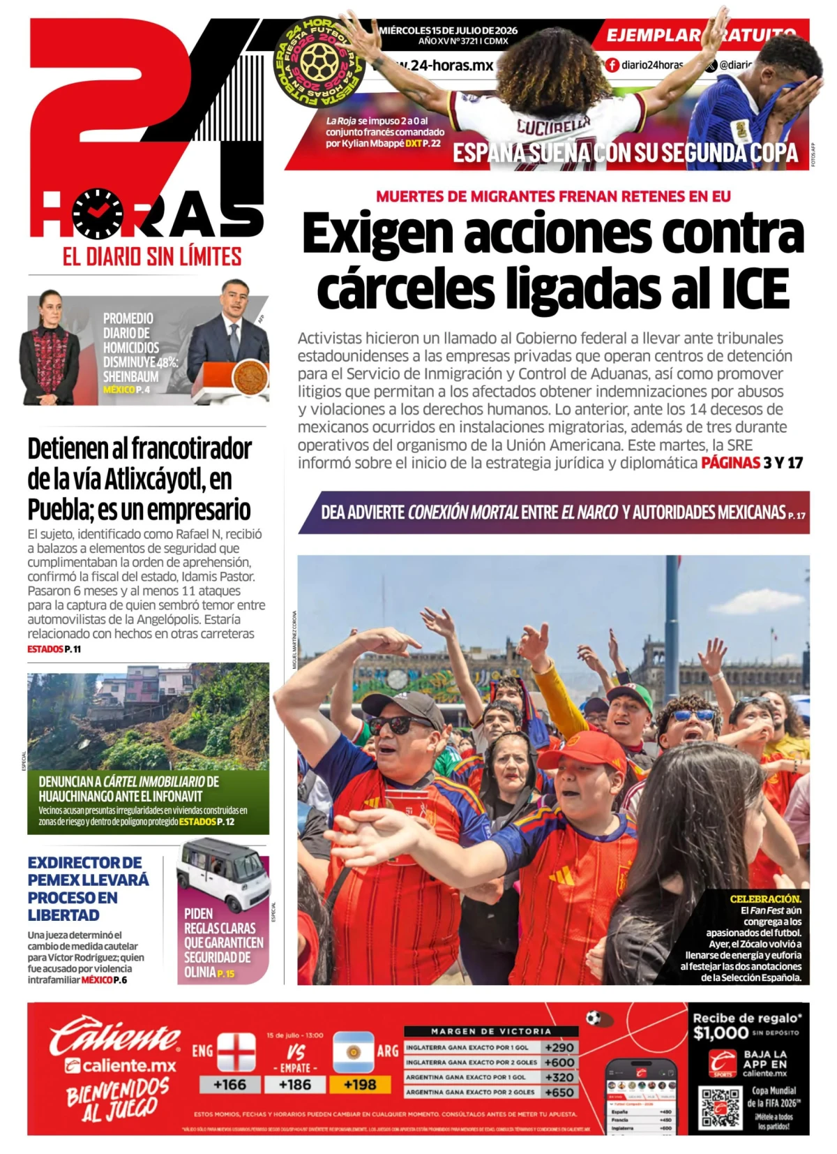 Portada de 24 Horas