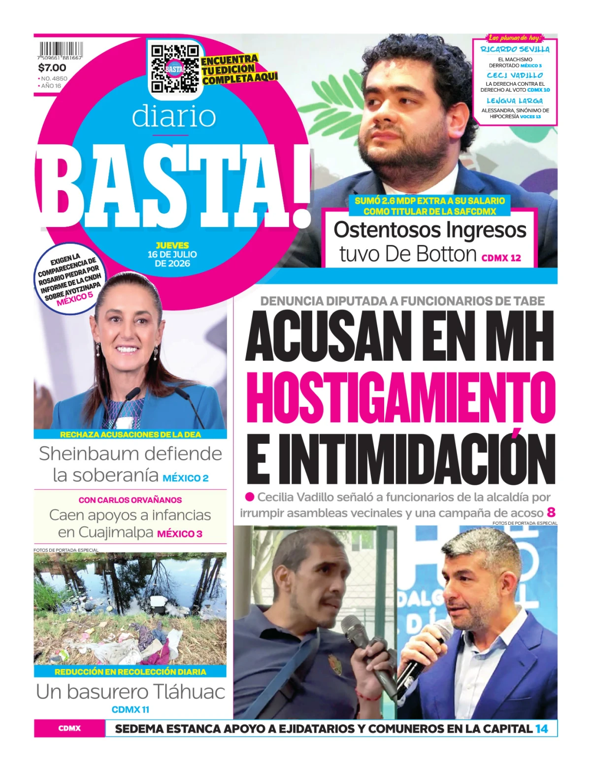 Portada de Basta! (portada)