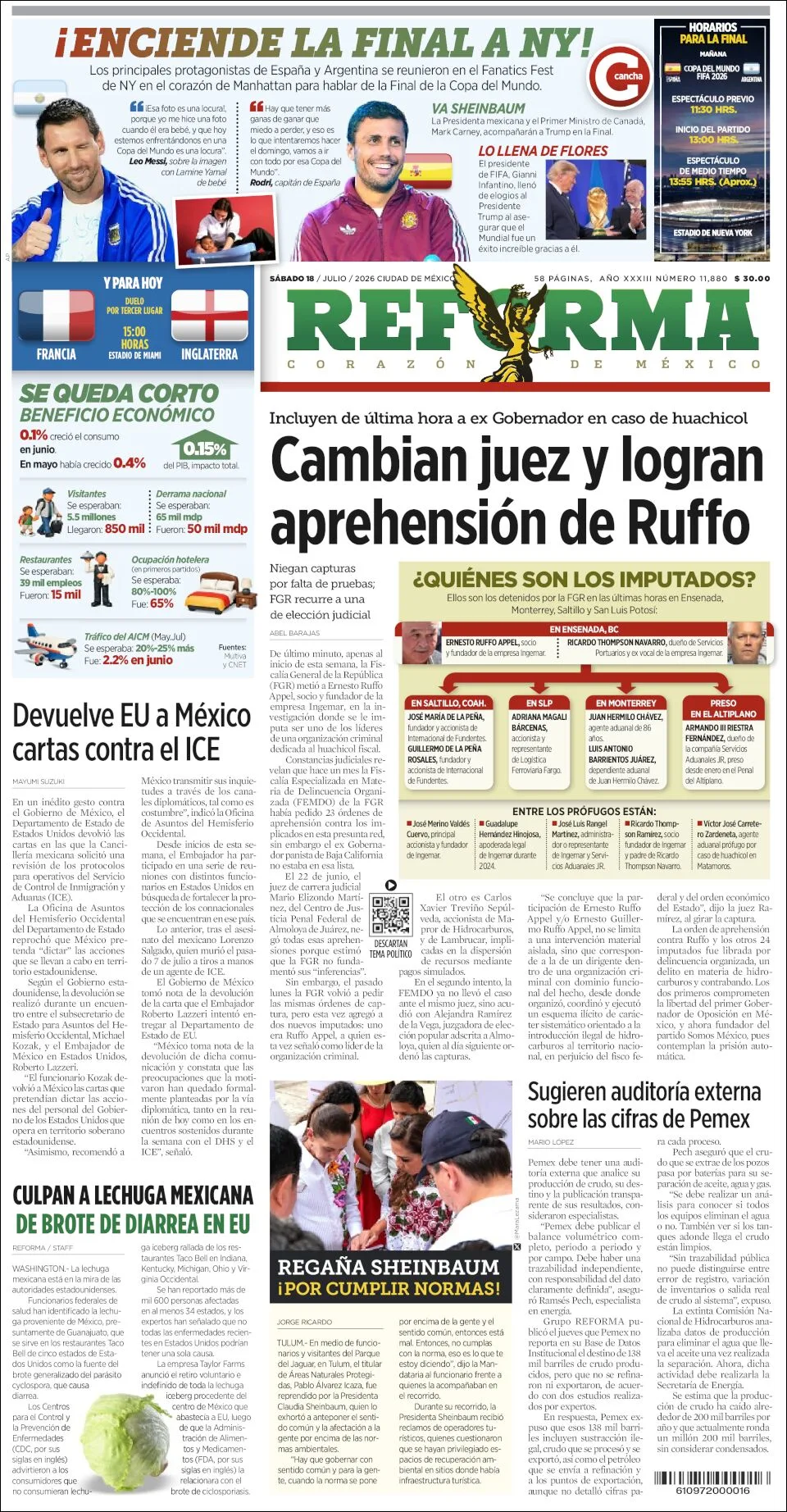 Portada de Reforma