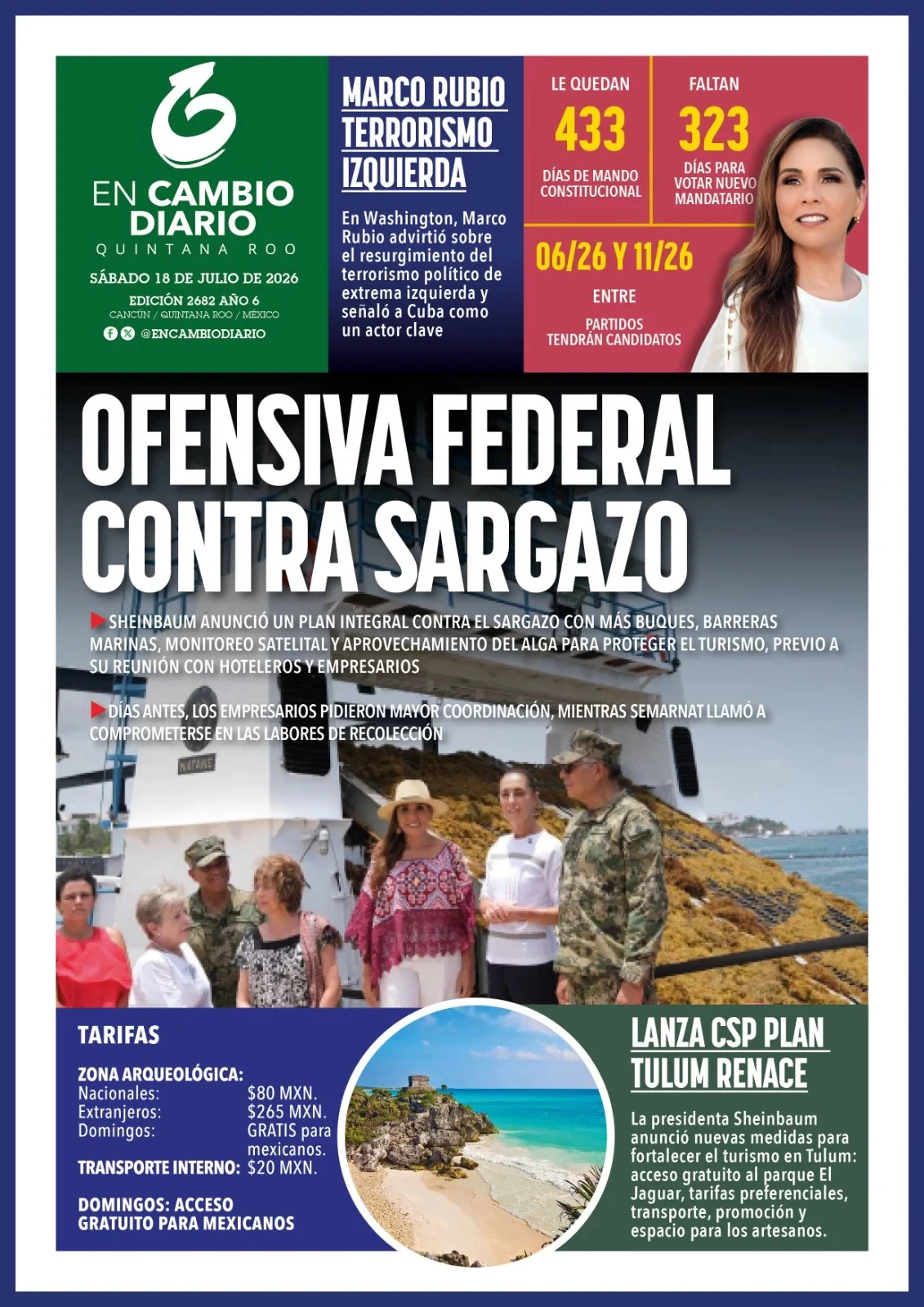 Portada de En Cambio - Quintana Roo (portada)