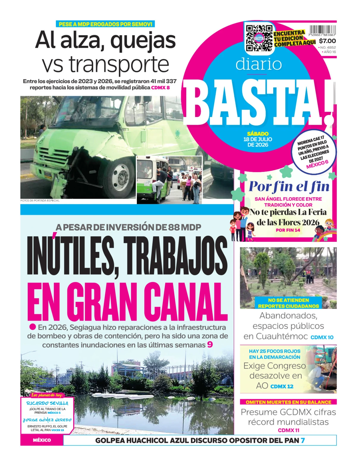 Portada de Basta! (portada)