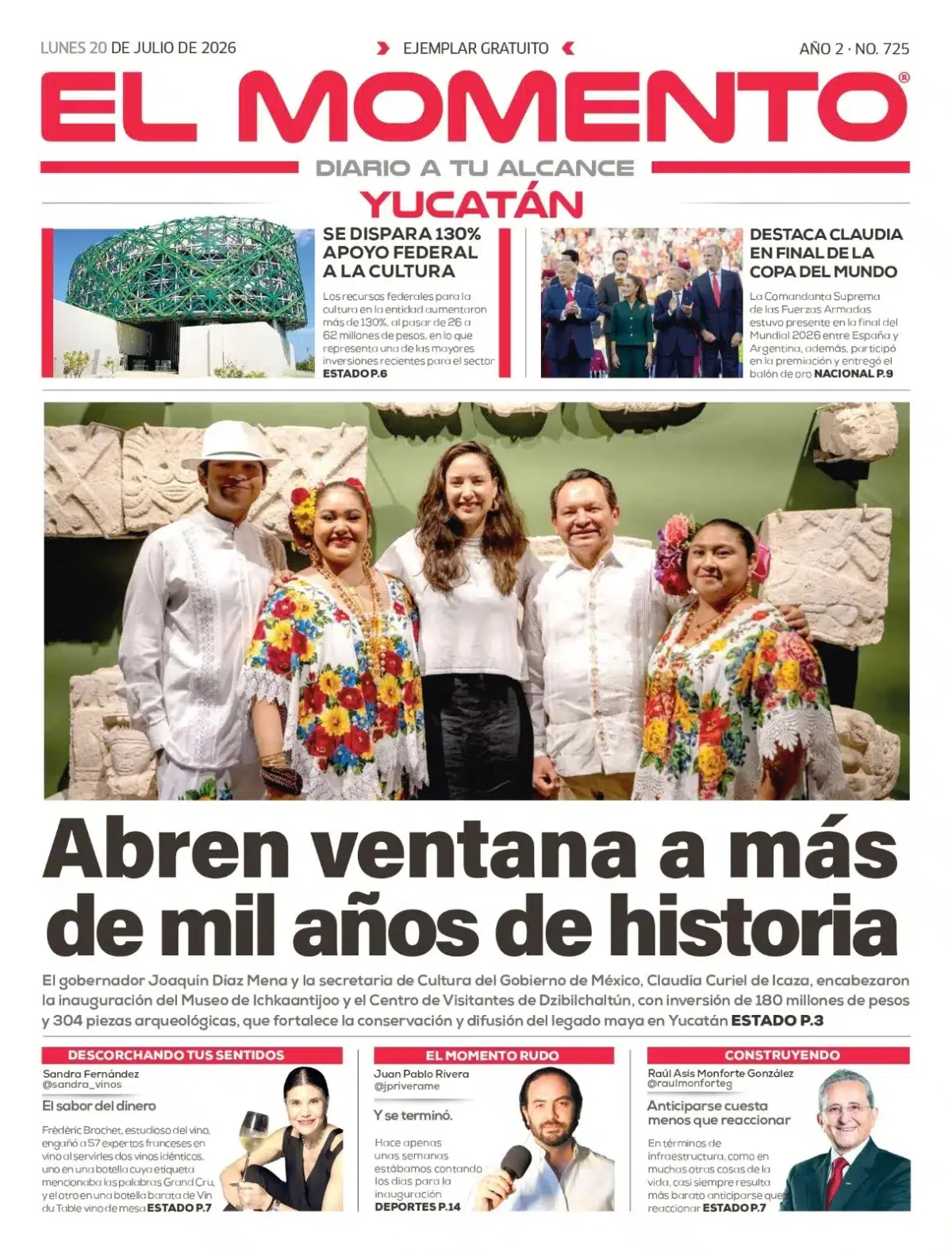 Portada de El Momento Yucatan