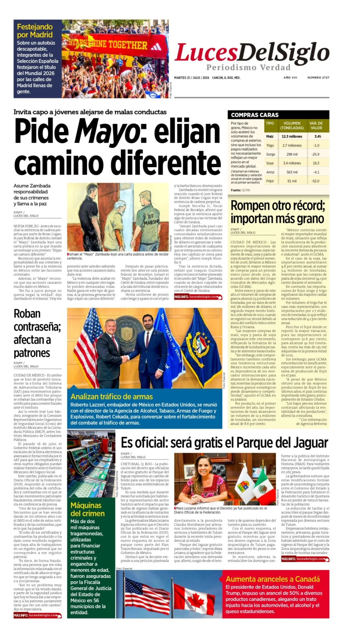 Portada de Luces del Siglo