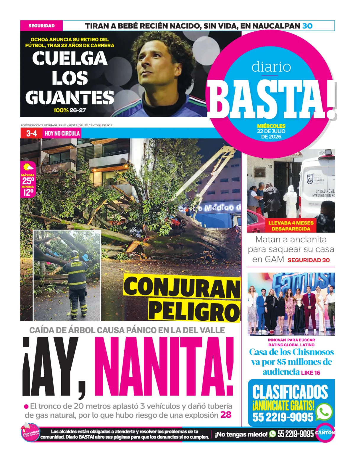Portada de Basta! (contraportada)
