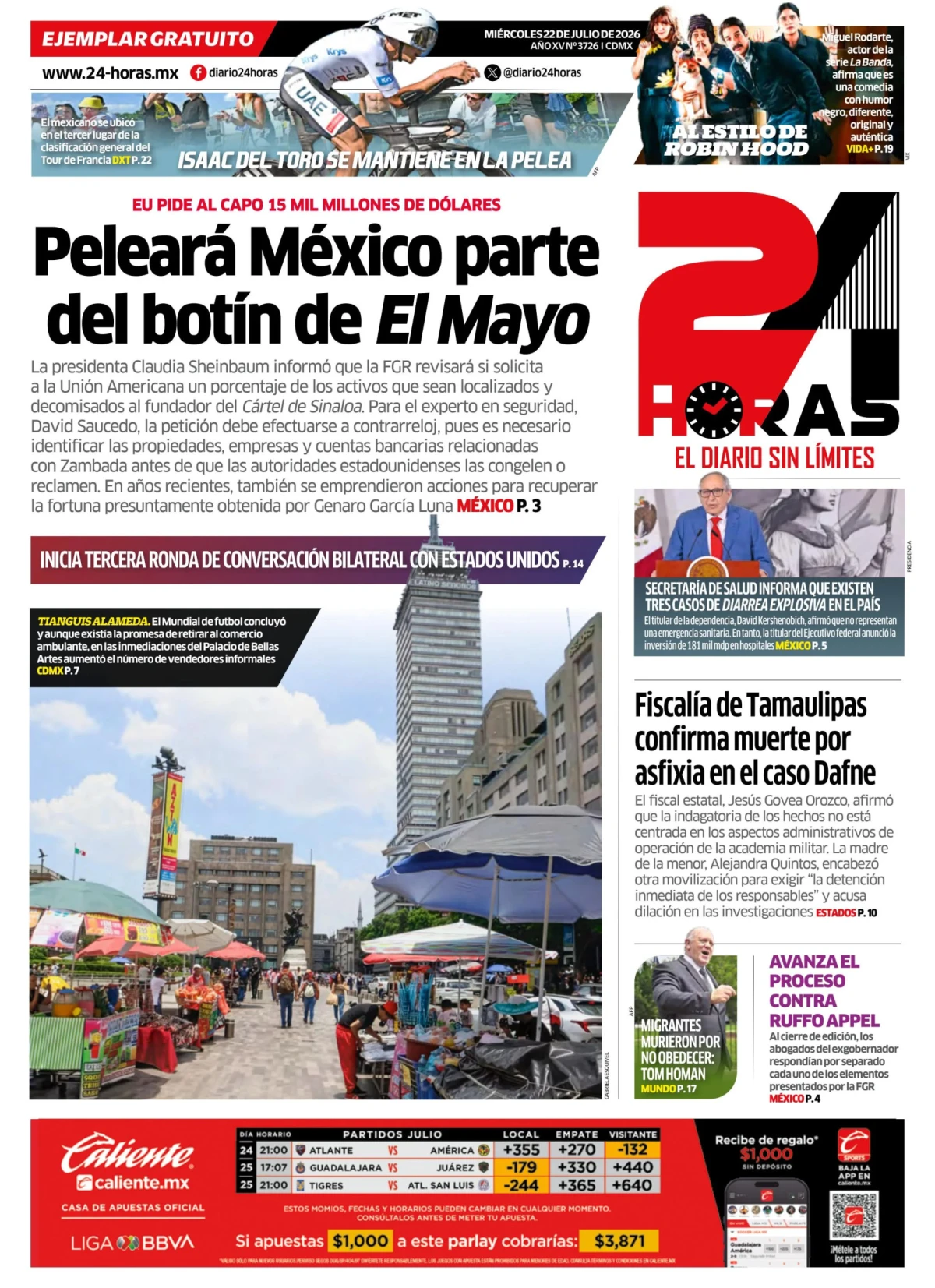 Portada de 24 Horas