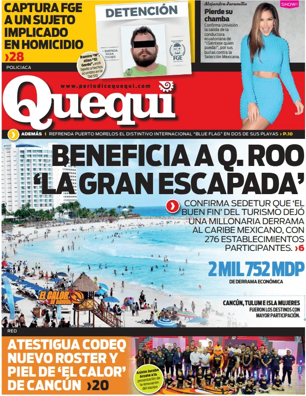 Portada de Quequi (contraportada) del jueves, 23 de julio de 2026