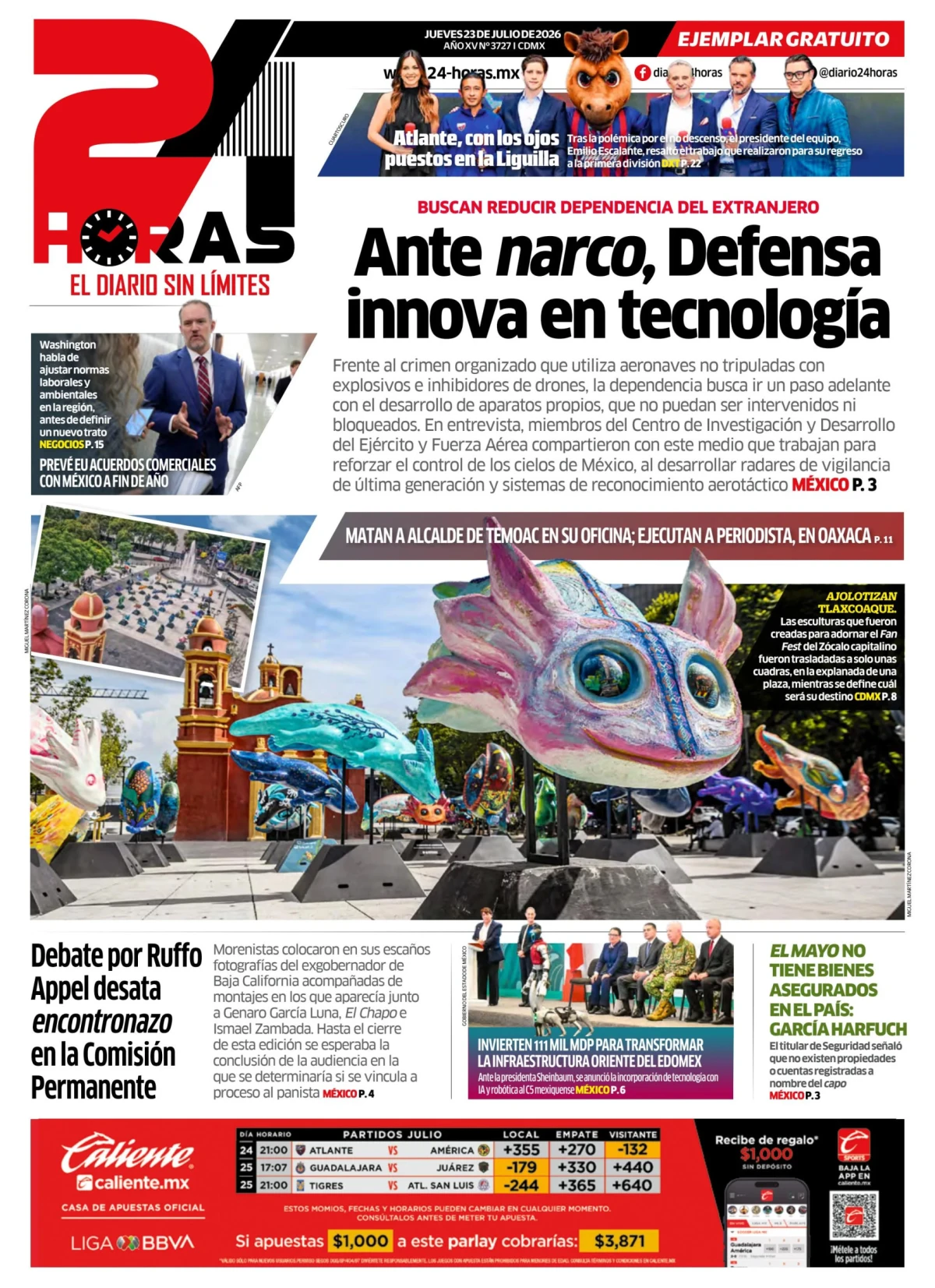 Portada de 24 Horas