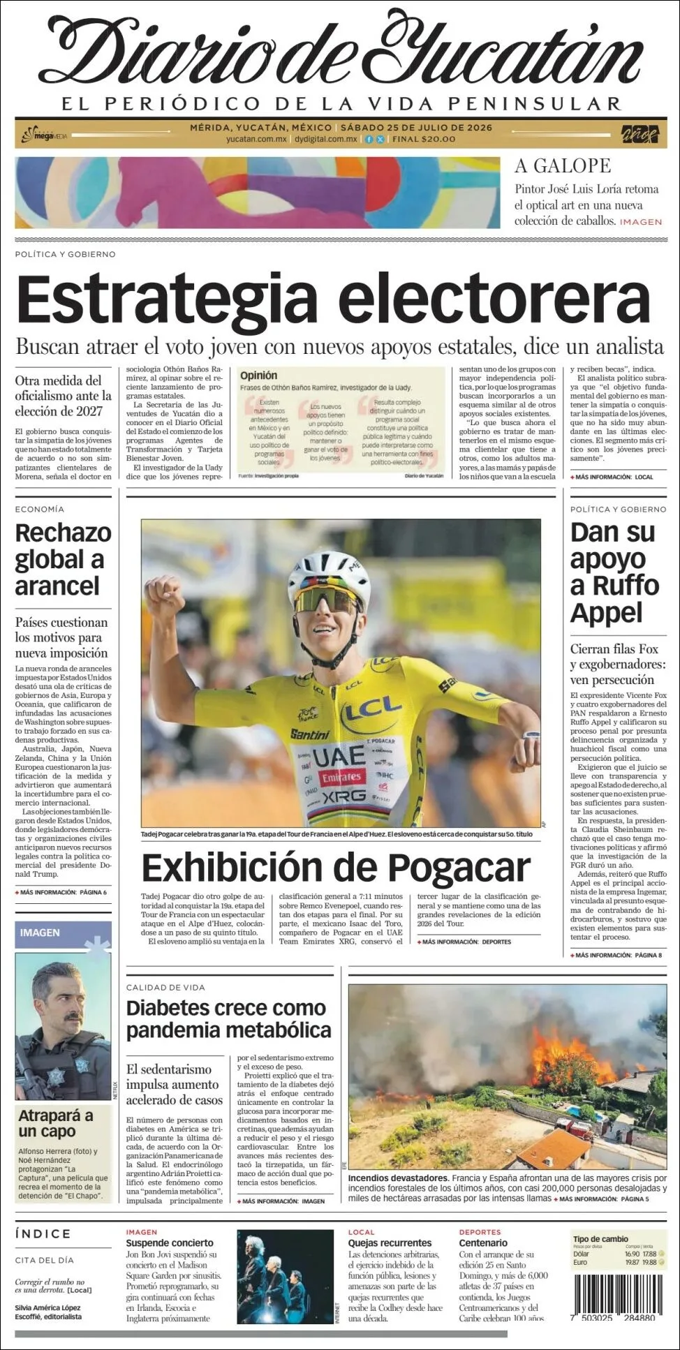Portada de Diario de Yucatán