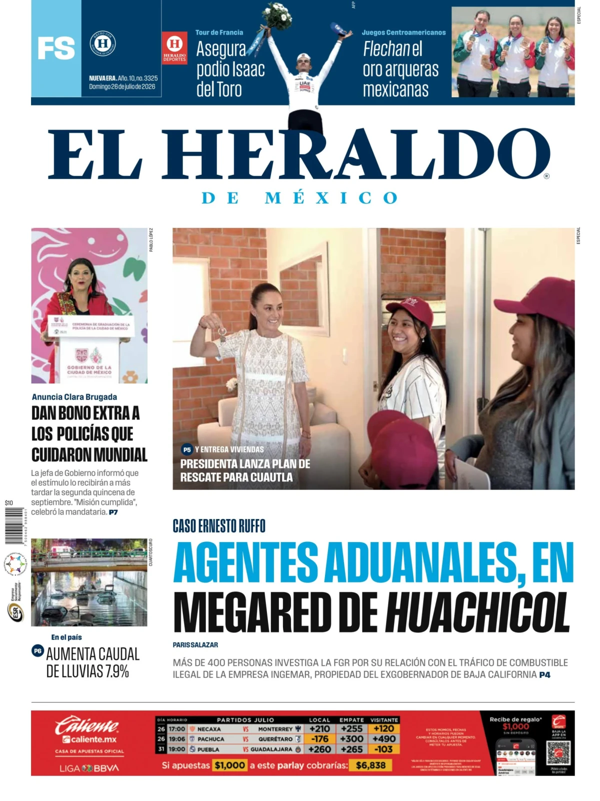 Portada de El Heraldo de Mexico