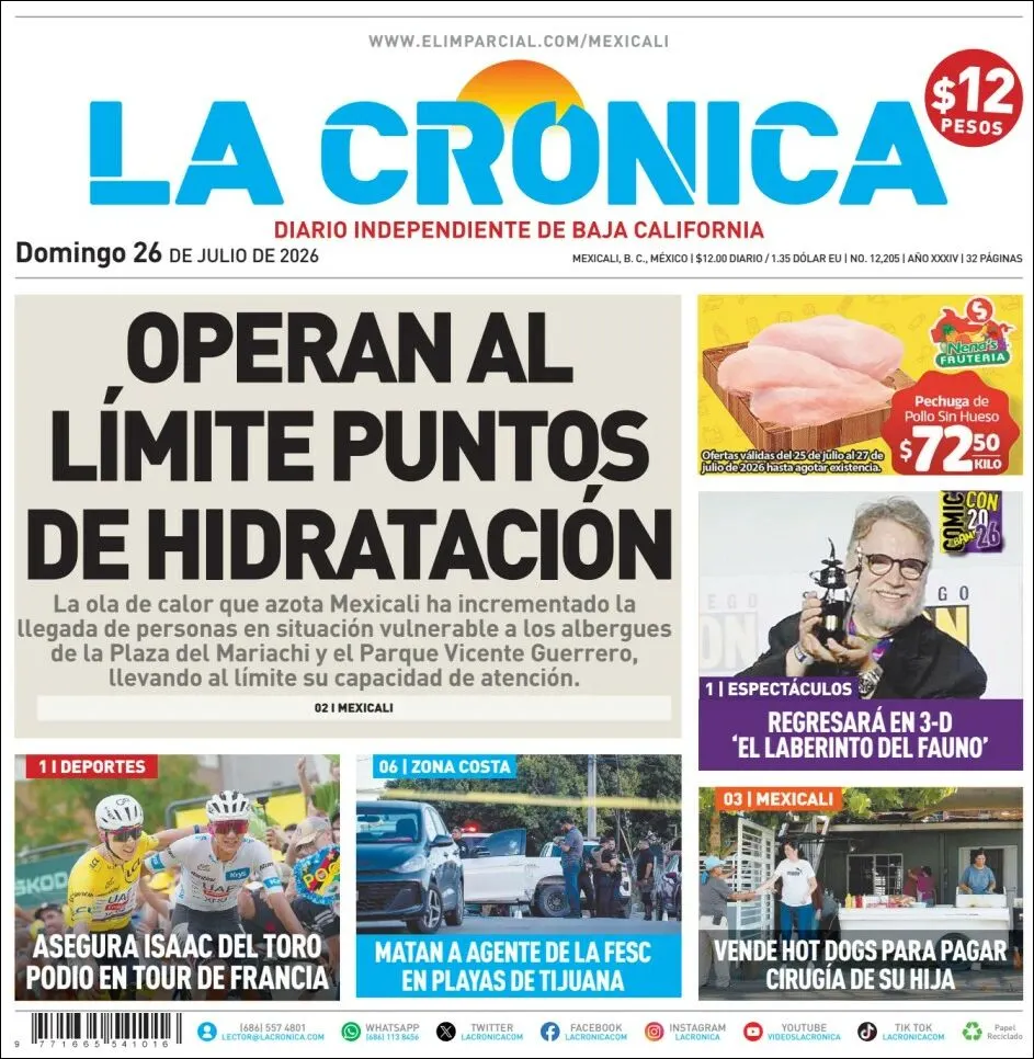 Portada de La Cronica
