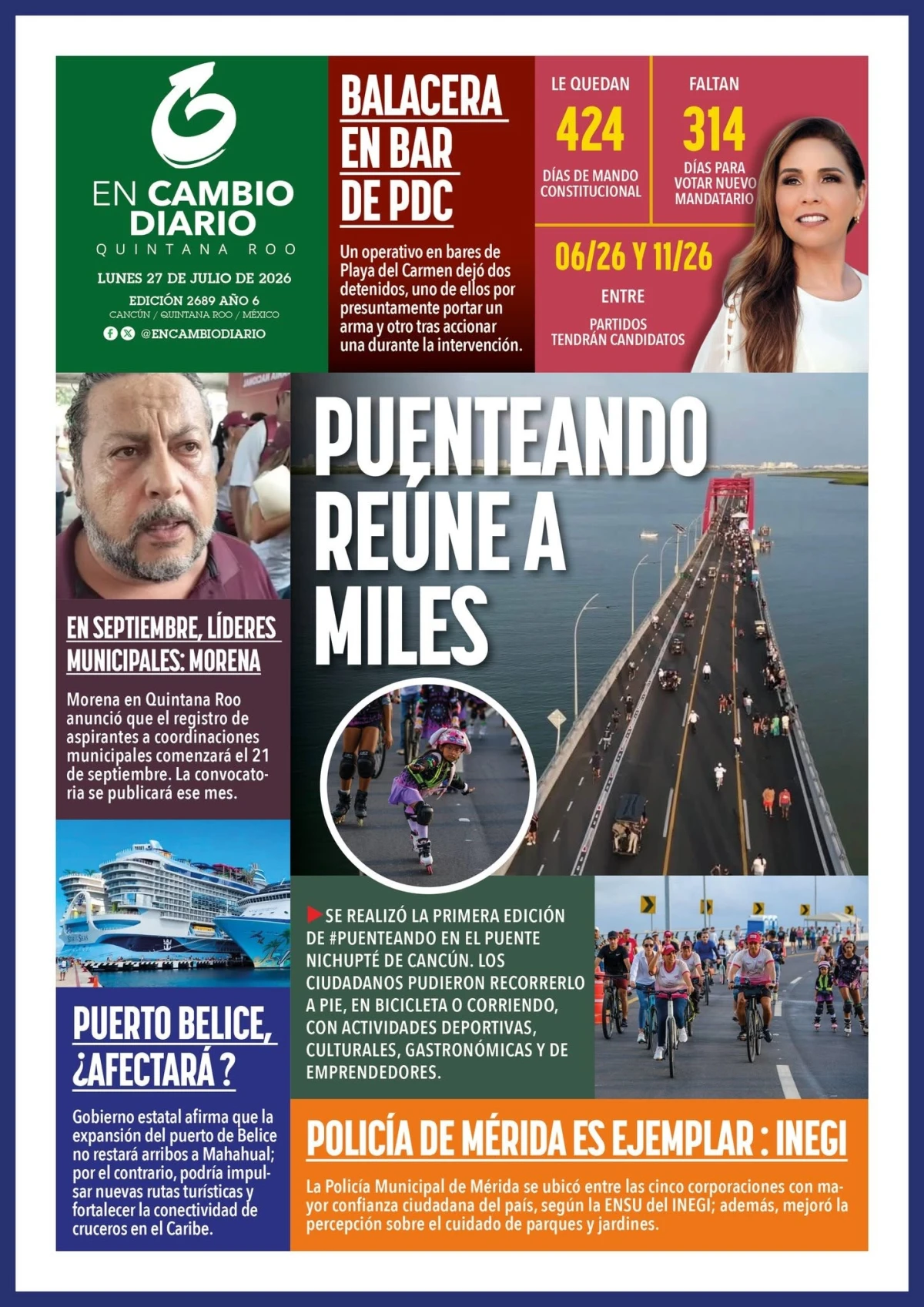 Portada de En Cambio - Quintana Roo (portada)
