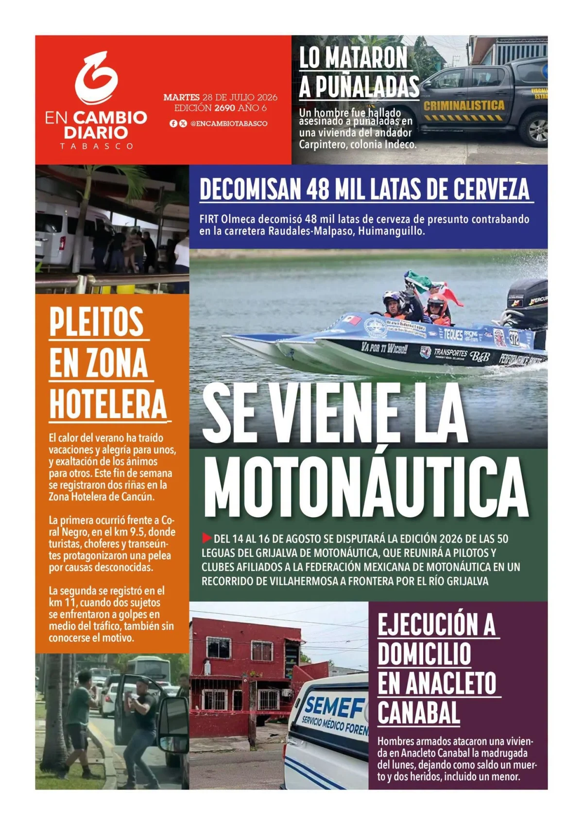 Portada de En Cambio - Tabasco (contraportada)
