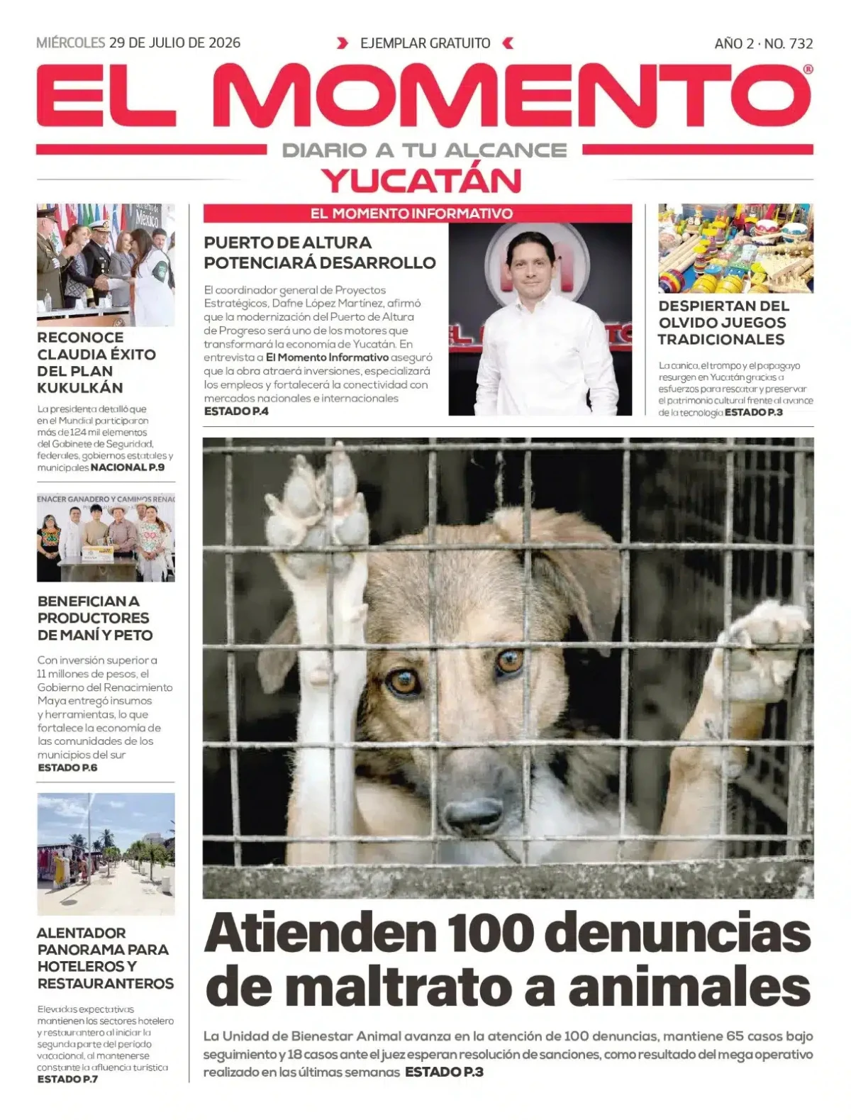Portada de El Momento Yucatan
