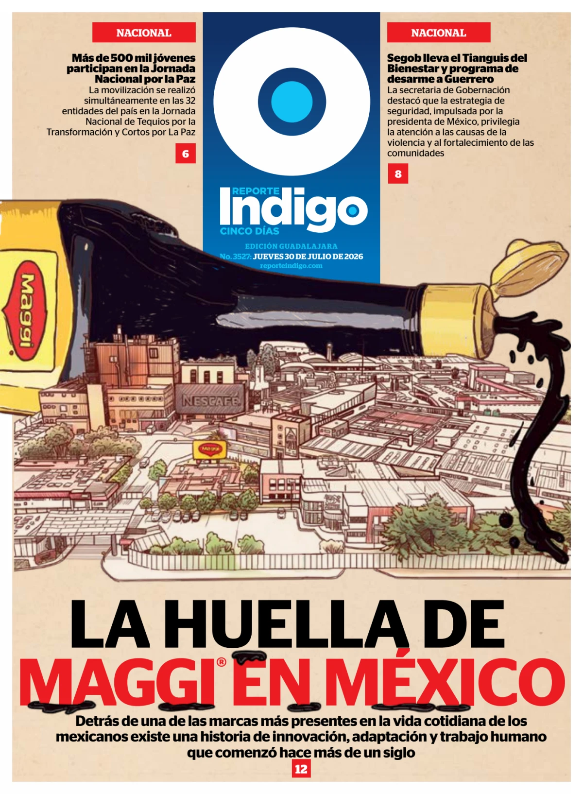 Portada de Reporte Indigo Guadalajara del jueves, 30 de julio de 2026