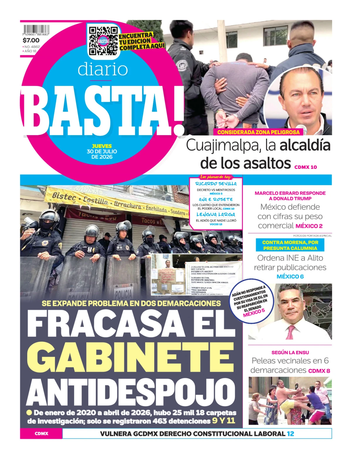 Portada de Basta! (portada)