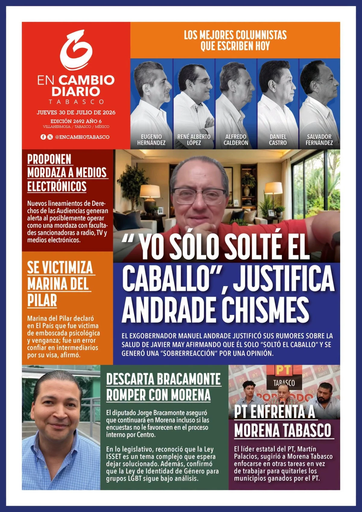 Portada de En Cambio - Tabasco (portada)