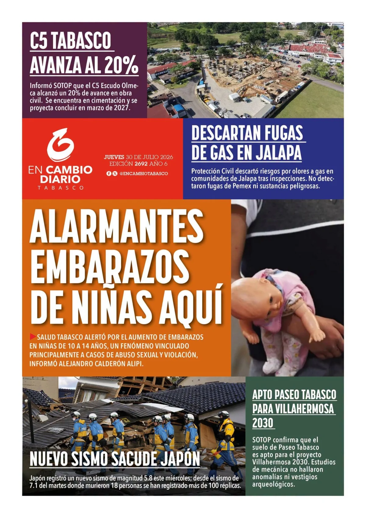 Portada de En Cambio - Tabasco (contraportada)