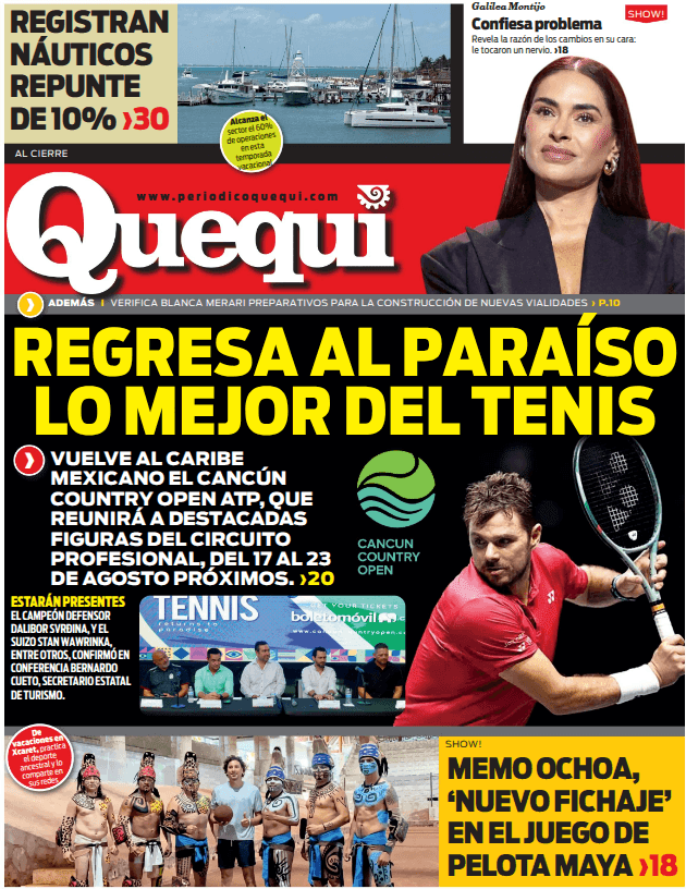 Portada de Quequi (contraportada) del jueves, 30 de julio de 2026