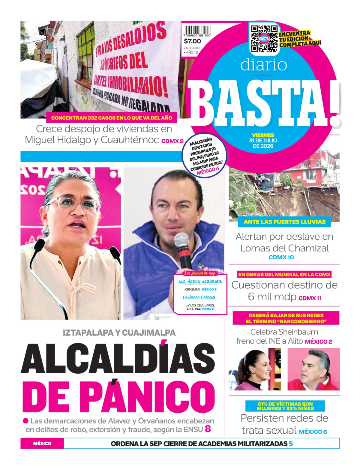 Portada de Basta! (portada)