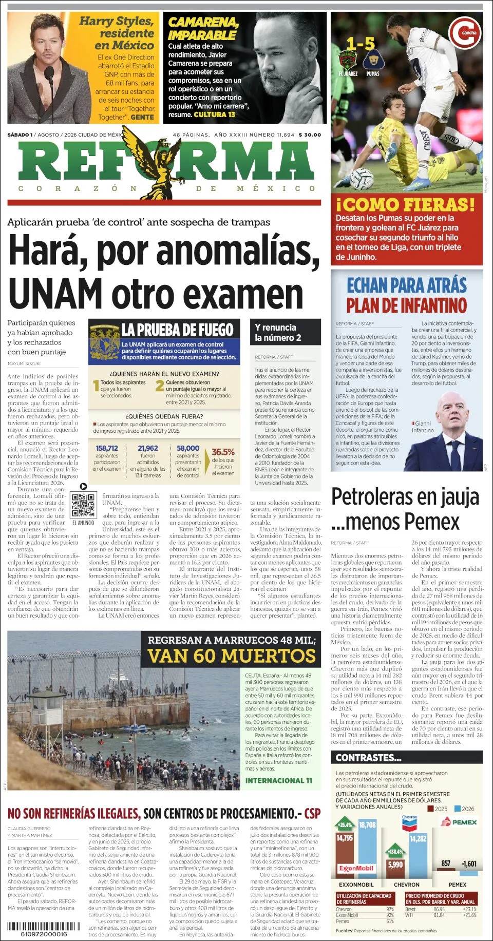 Portada de Reforma