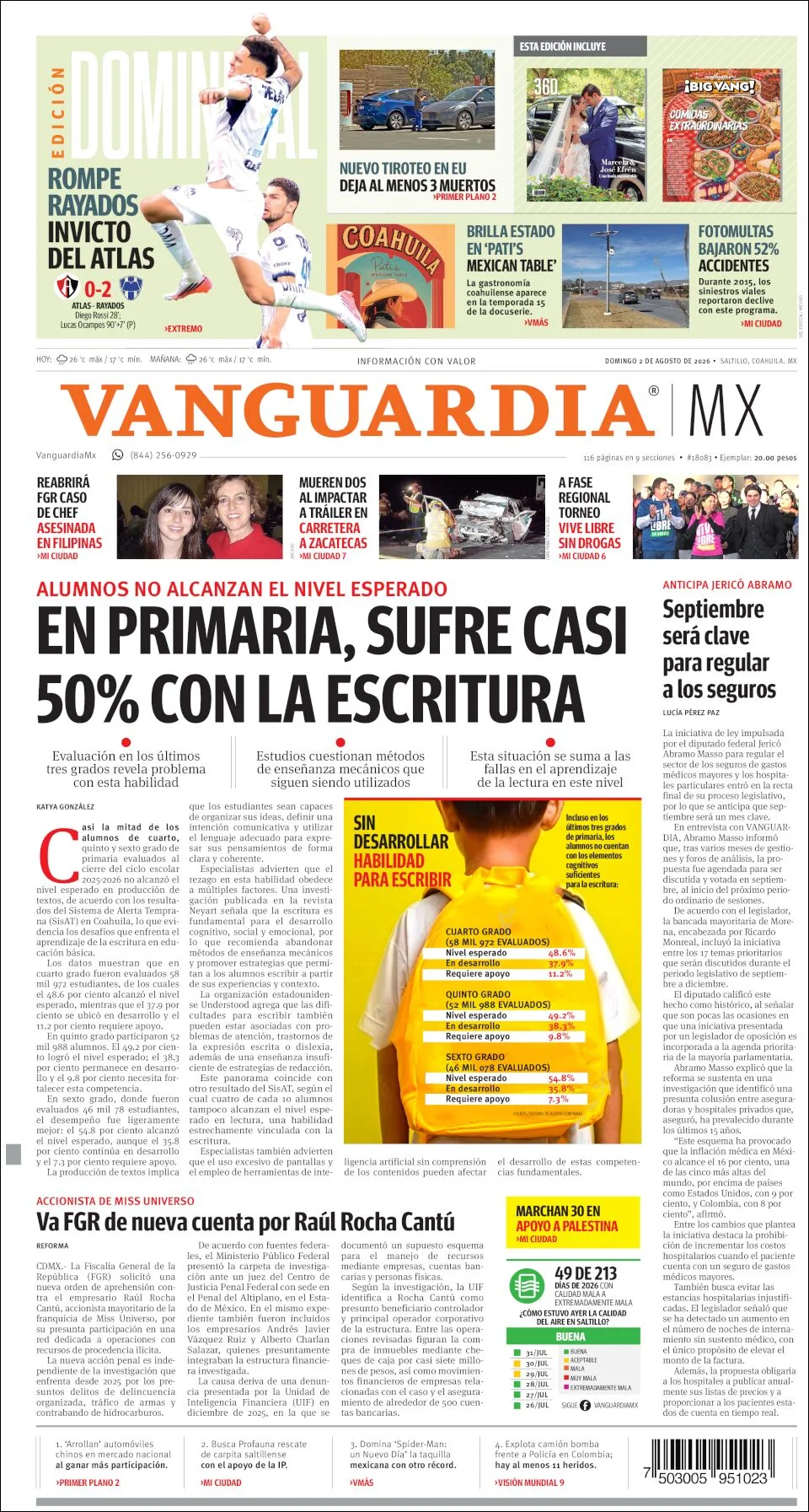 Portada de Vanguardia