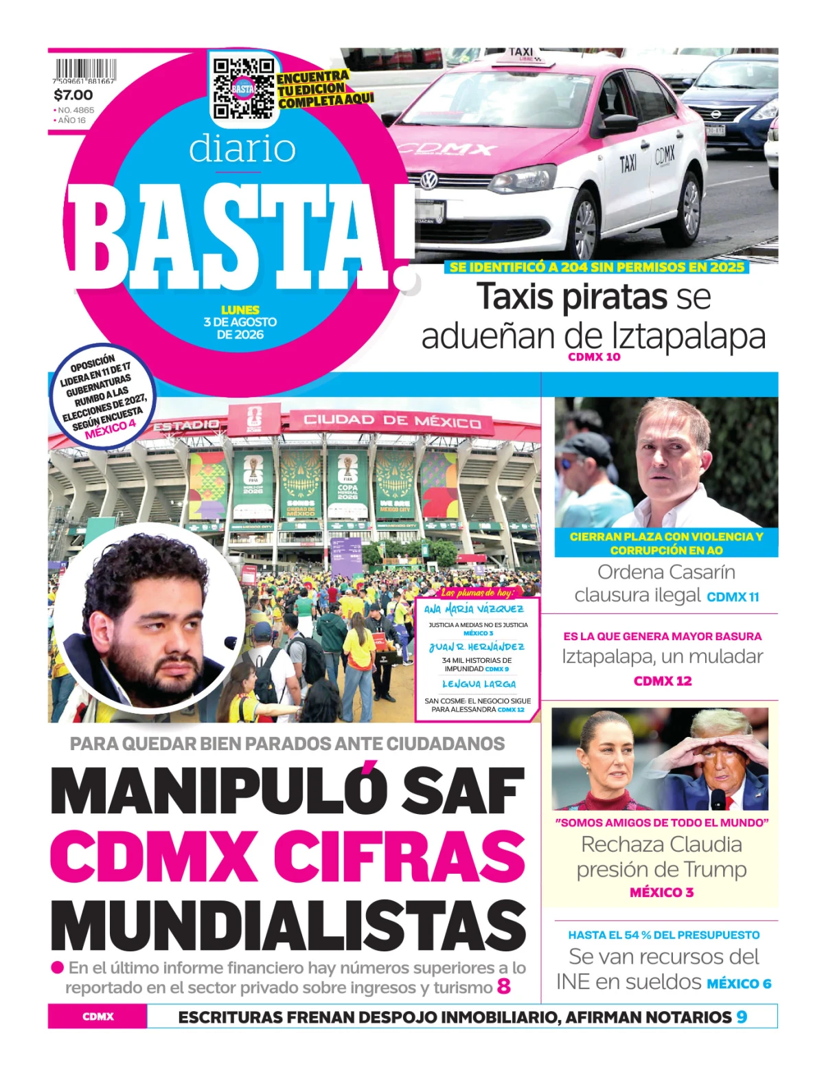Portada de Basta! (portada)