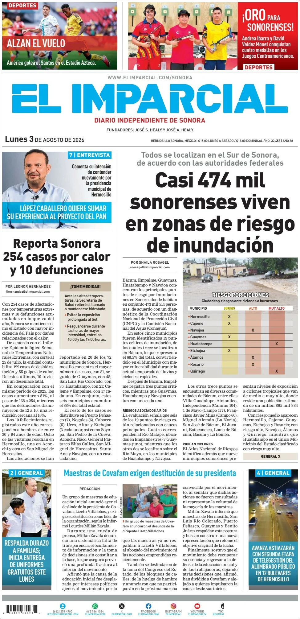 Portada de El Imparcial