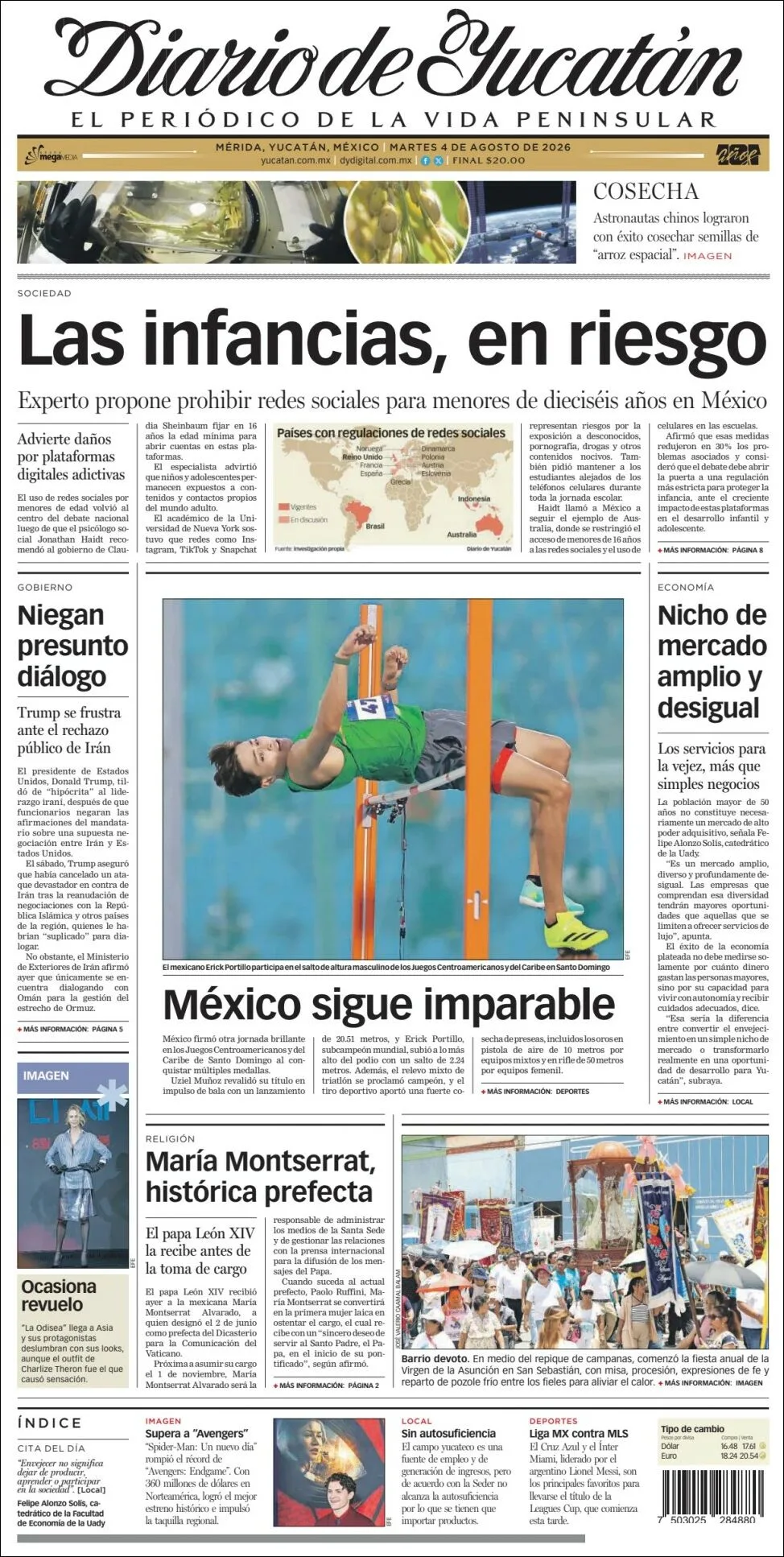 Portada de Diario de Yucatán