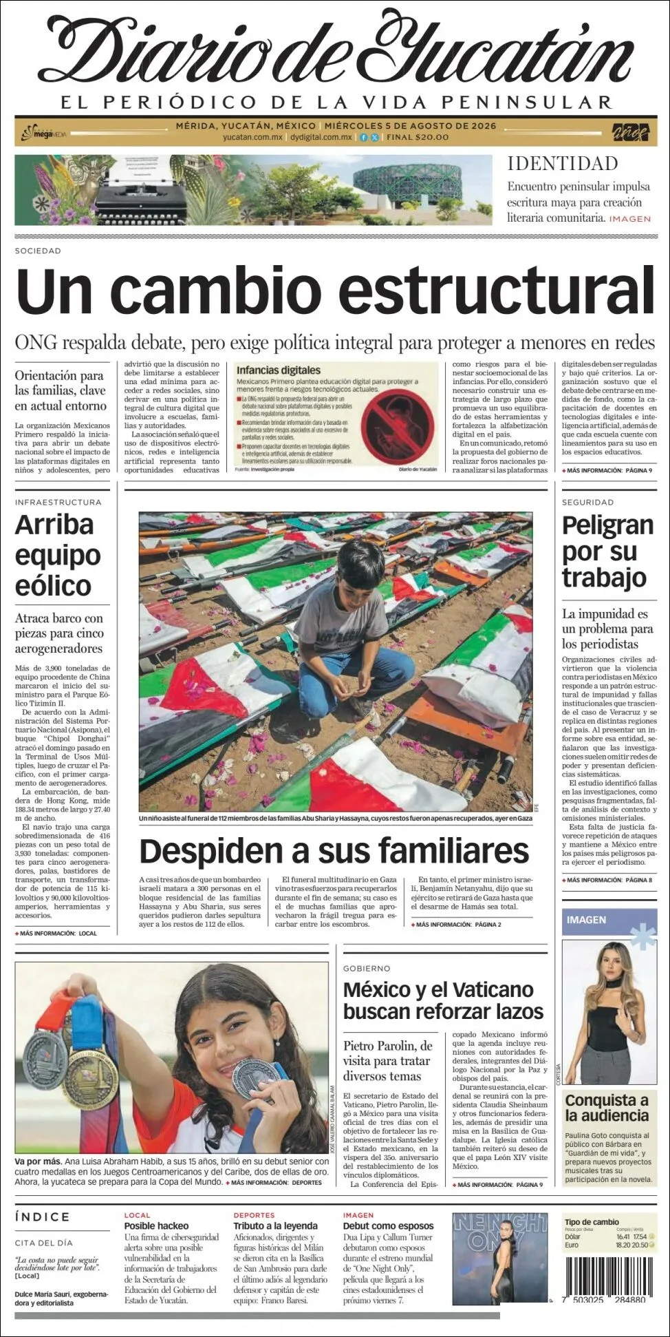 Portada de Diario de Yucatán