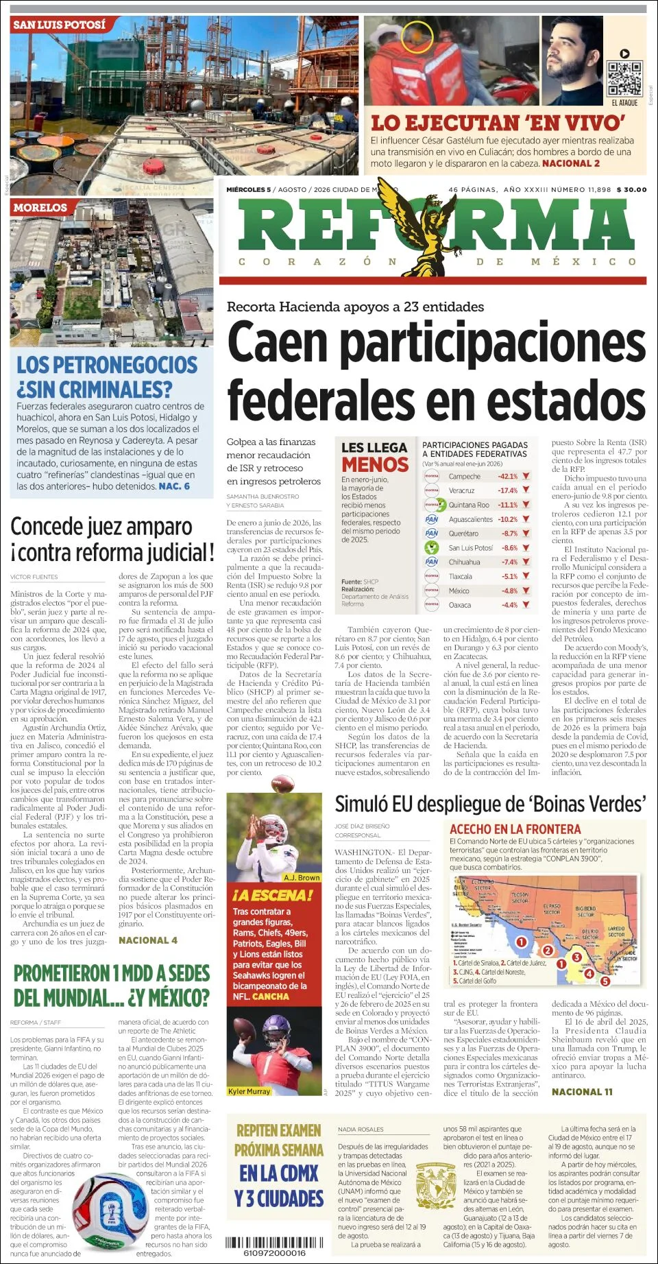 Portada de Reforma