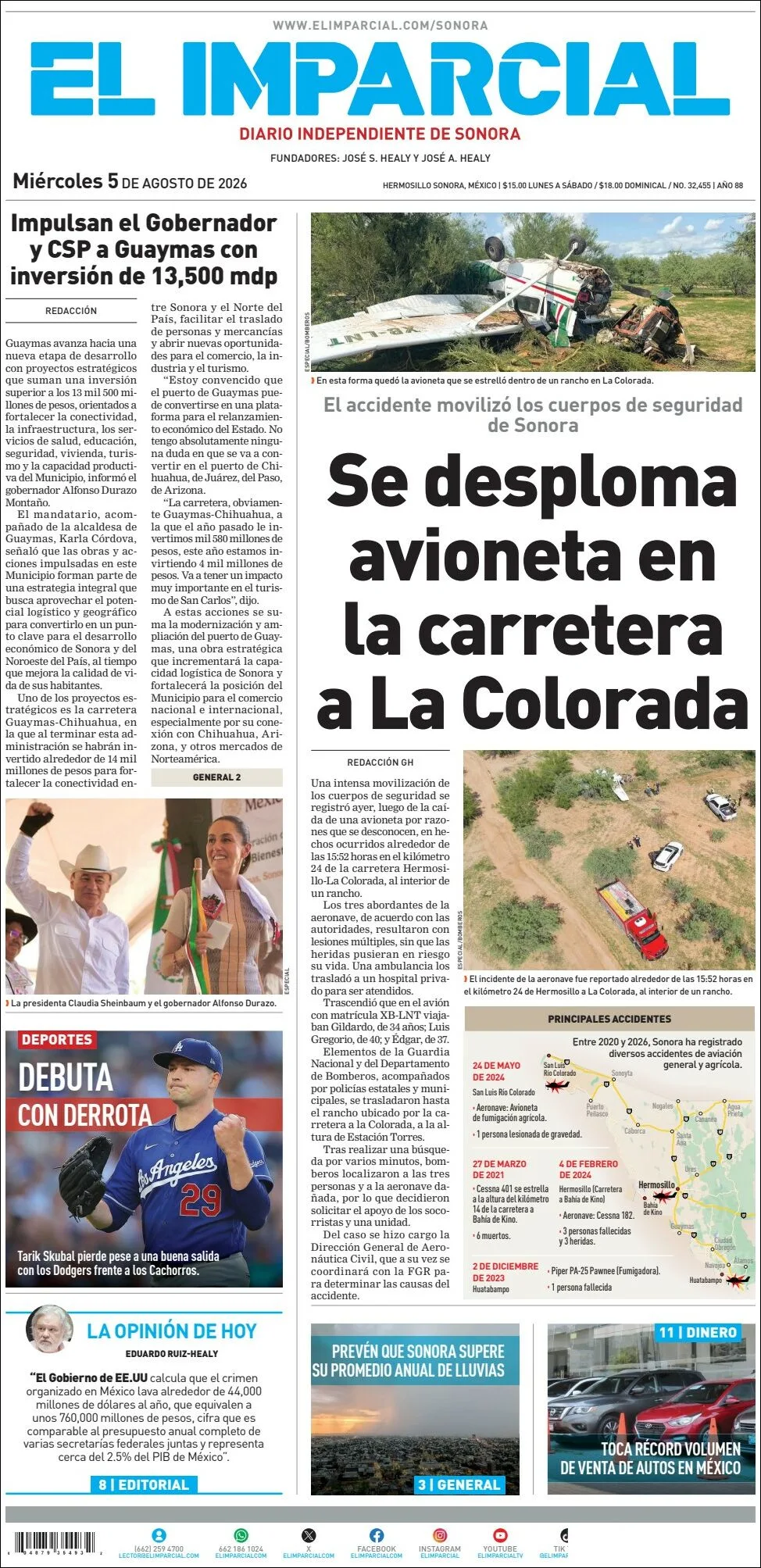 Portada de El Imparcial