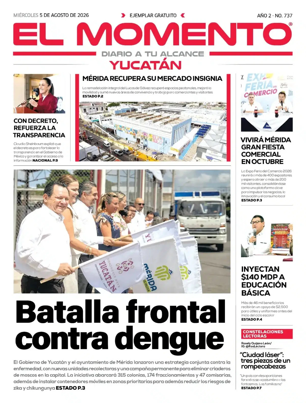 Portada de El Momento Yucatan