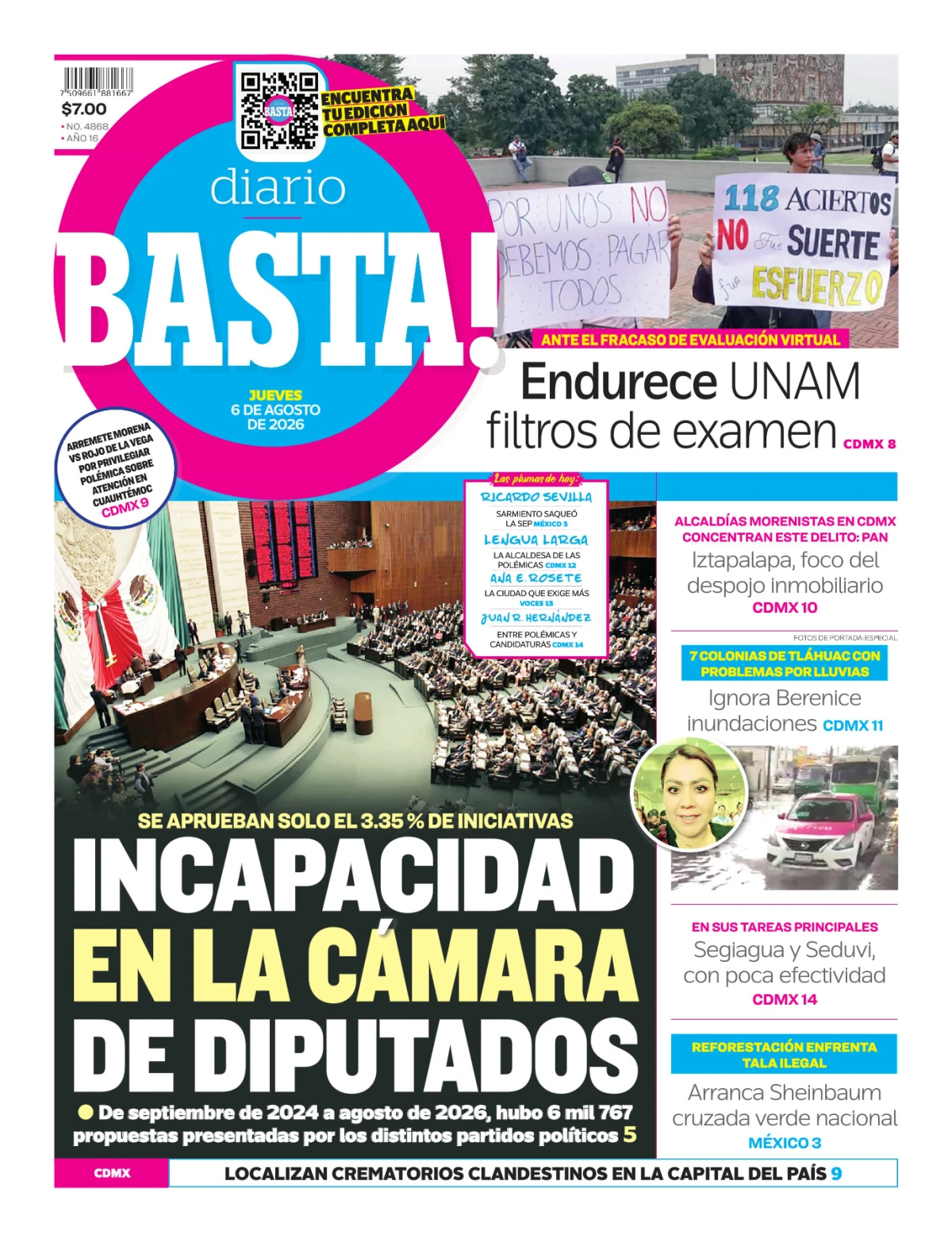 Portada de Basta! (portada)