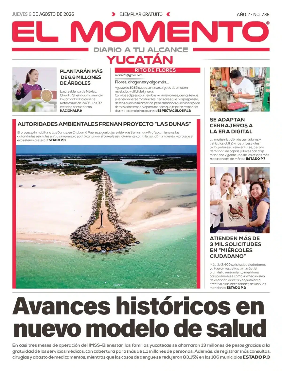 Portada de El Momento Yucatan