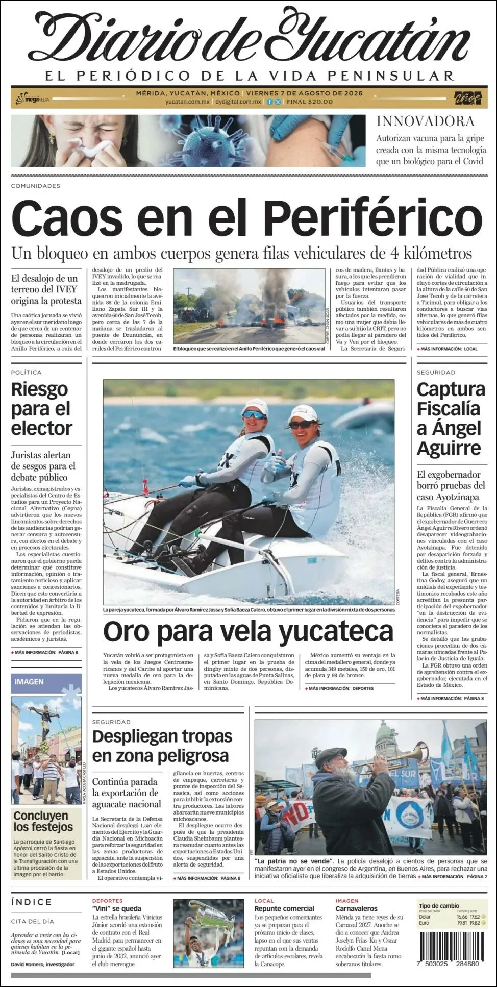Portada de Diario de Yucatán