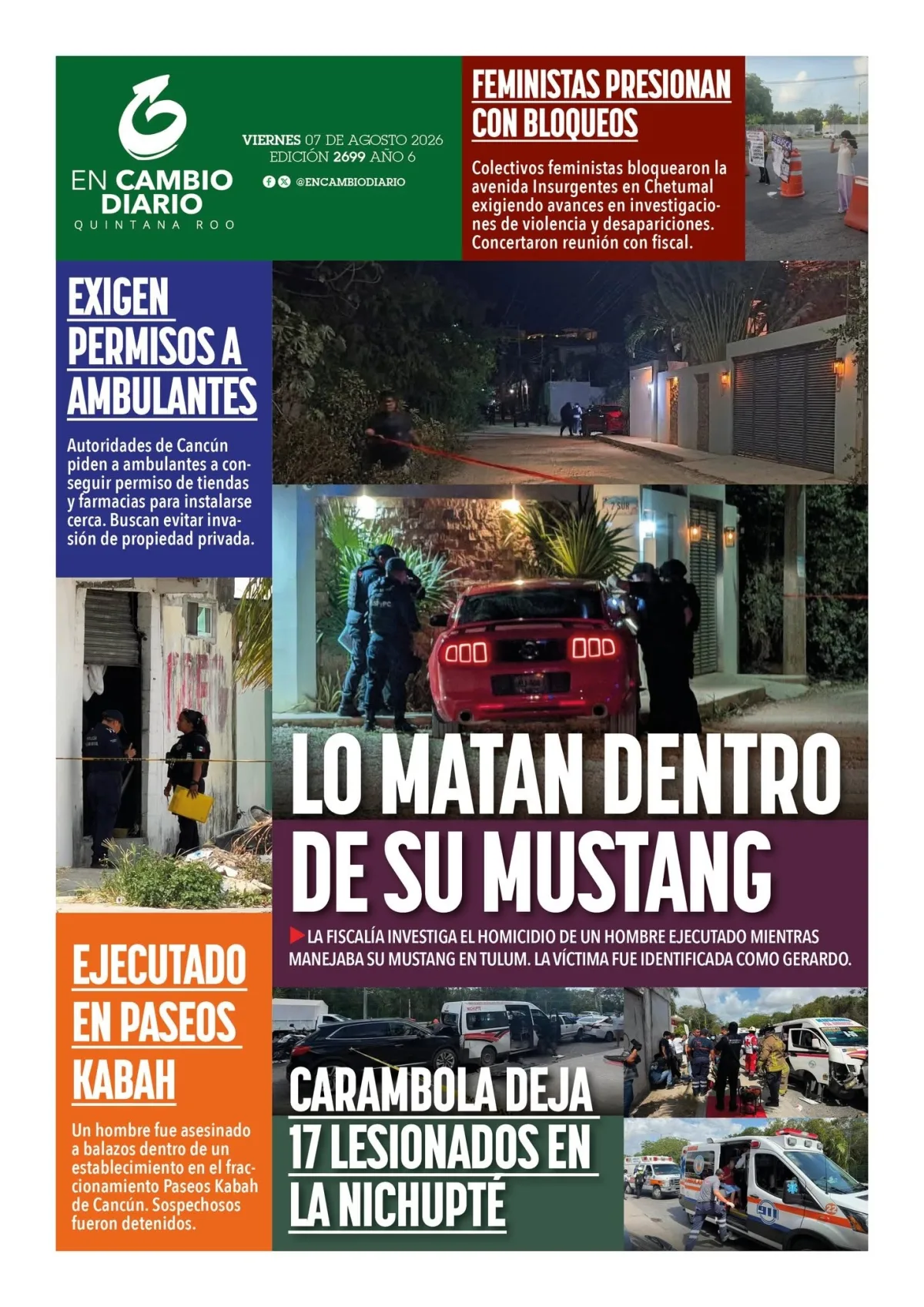 Portada de En Cambio - Quintana Roo (portada)