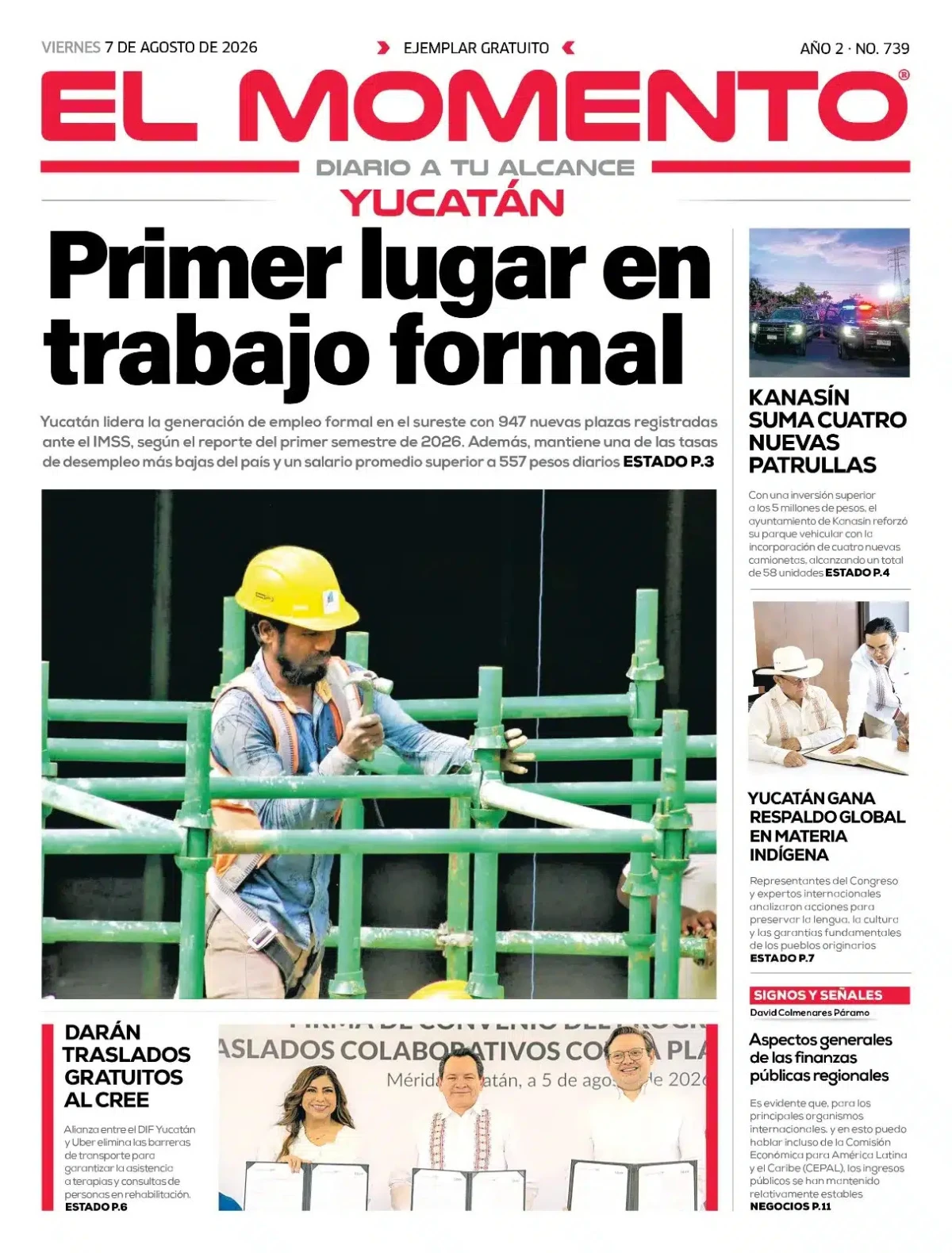 Portada de El Momento Yucatan