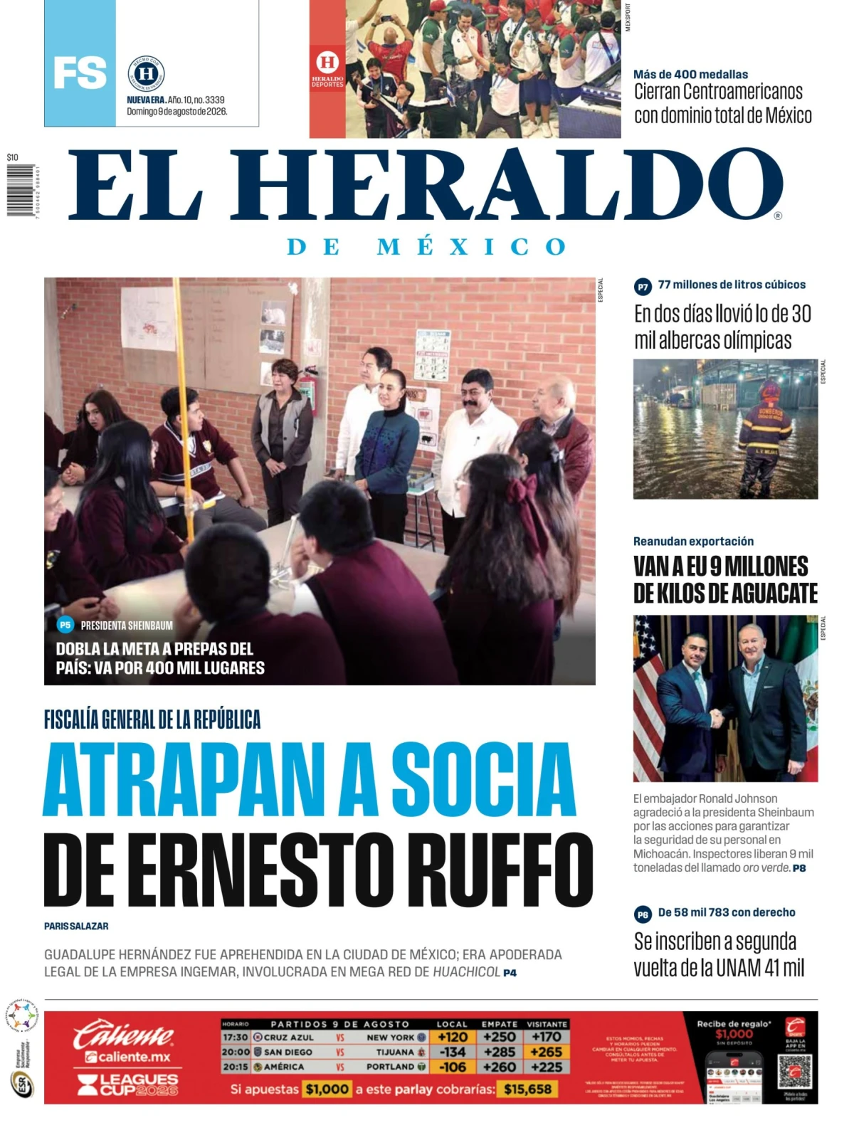 Portada de El Heraldo de Mexico