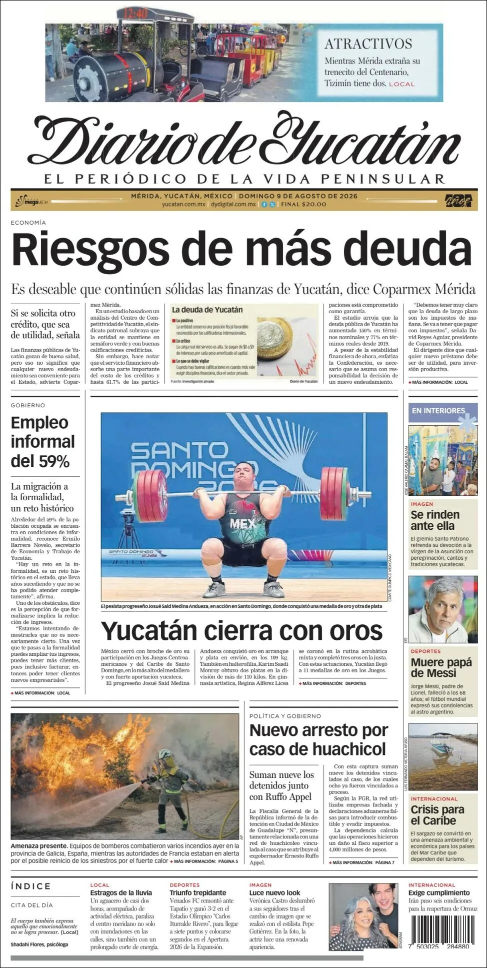 Portada de Diario de Yucatán