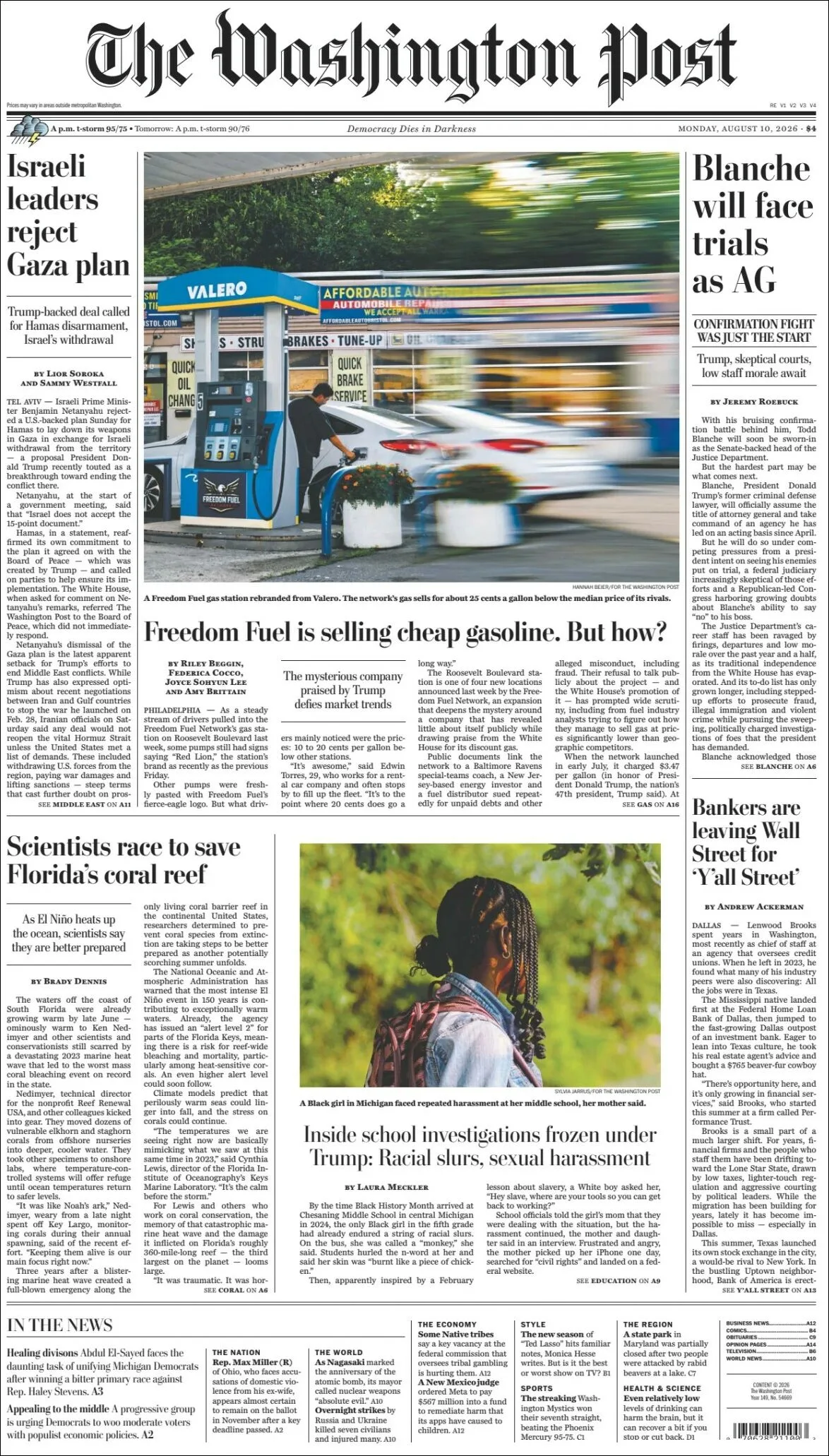 Portada de The Washington Post