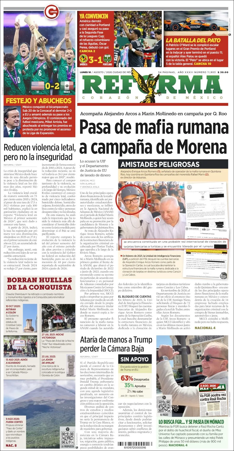 Portada de Reforma