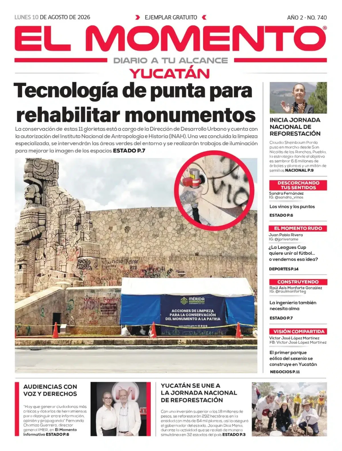 Portada de El Momento Yucatan