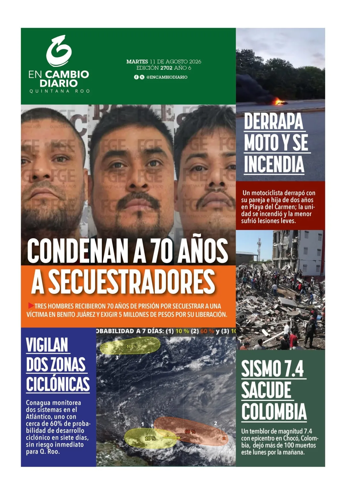 Portada de En Cambio - Quintana Roo (contraportada)