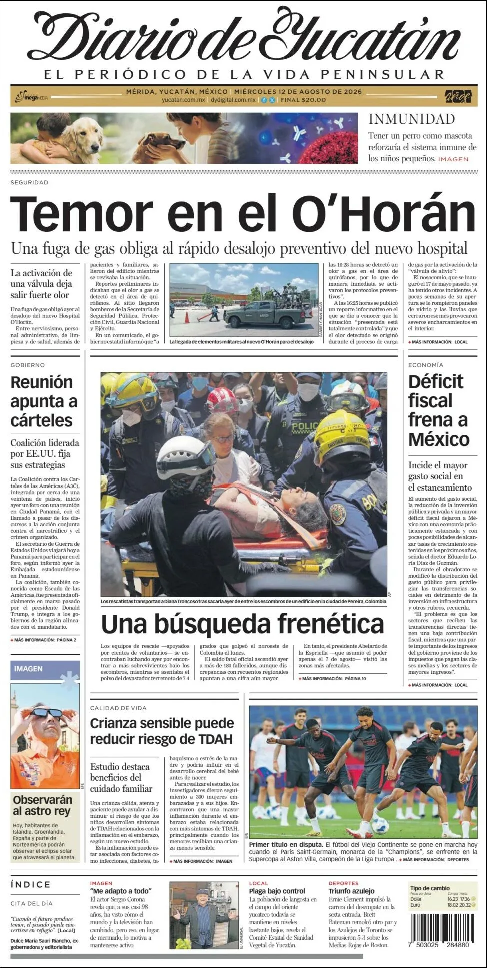 Portada de Diario de Yucatán